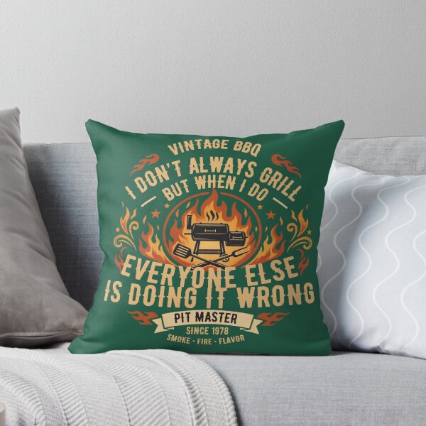 Item preview, Vintage BBQ Pit Master I Don't Always Grill Humor Design designed and sold by laughingshirts.
