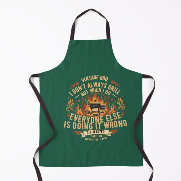 Item preview, Vintage BBQ Pit Master I Don't Always Grill Humor Design designed and sold by laughingshirts.