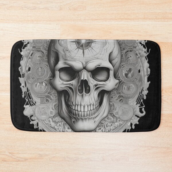 Item preview, Gothic Norse Compass Skull - Occult Star Alchemical Shield Art designed and sold by DarkOriginArts.