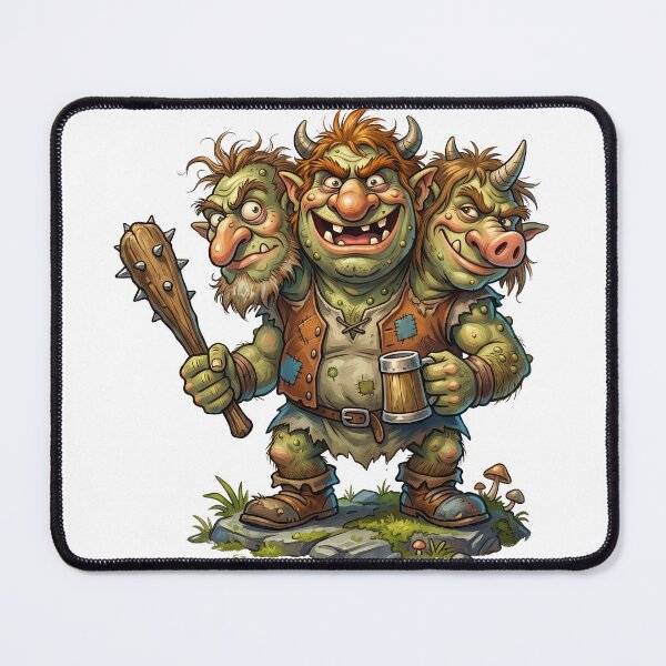 Item preview, Three Headed Troll Holding Beer Club designed and sold by TeeARTHY.