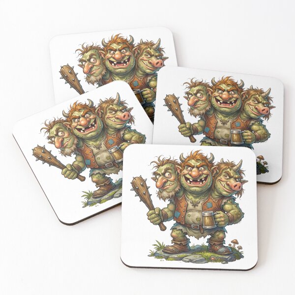 Item preview, Three Headed Troll Holding Beer Club designed and sold by TeeARTHY.