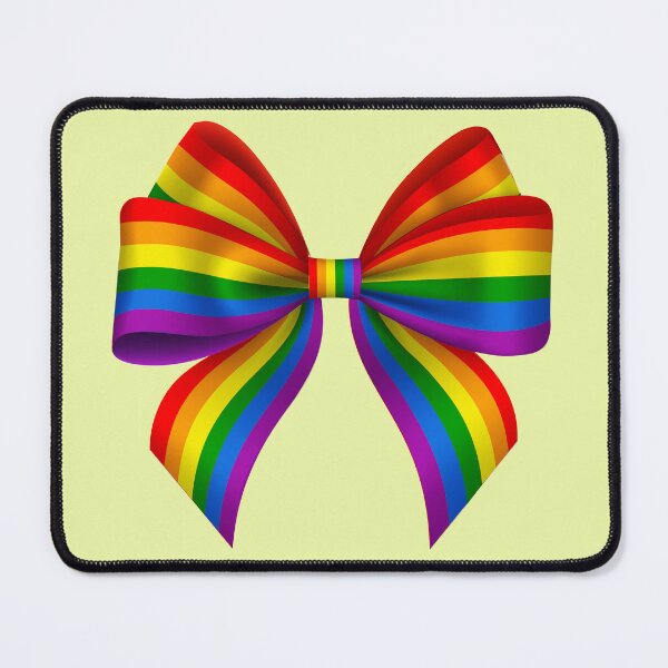 Item preview, Rainbow Bow Tie Ribbon - Colorful Festive Bow Graphic Art designed and sold by SolutionsArt.