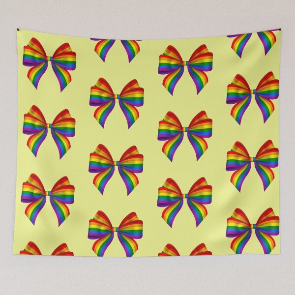 Item preview, Rainbow Bow Tie Ribbon - Colorful Festive Bow Graphic Art designed and sold by SolutionsArt.