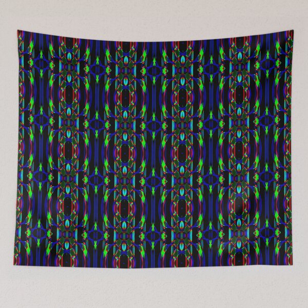 Item preview, Abstract Pattern "A colorful curtain 11" designed and sold by Gluecknika.