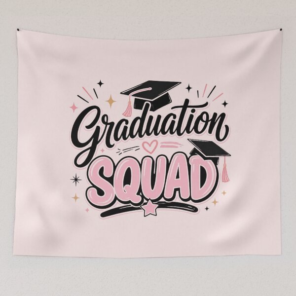 Item preview, Graduation Squad 2026 Pink Aesthetic | Cute Graduate Squad T-Shirt Design designed and sold by ABLAT_CREATIONS.