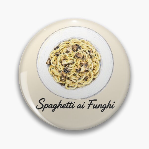 Item preview, Spaghetti ai Funghi – Italian Cuisine Illustration designed and sold by JOANNASKAH.