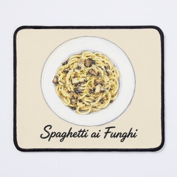 Item preview, Spaghetti ai Funghi – Italian Cuisine Illustration designed and sold by JOANNASKAH.