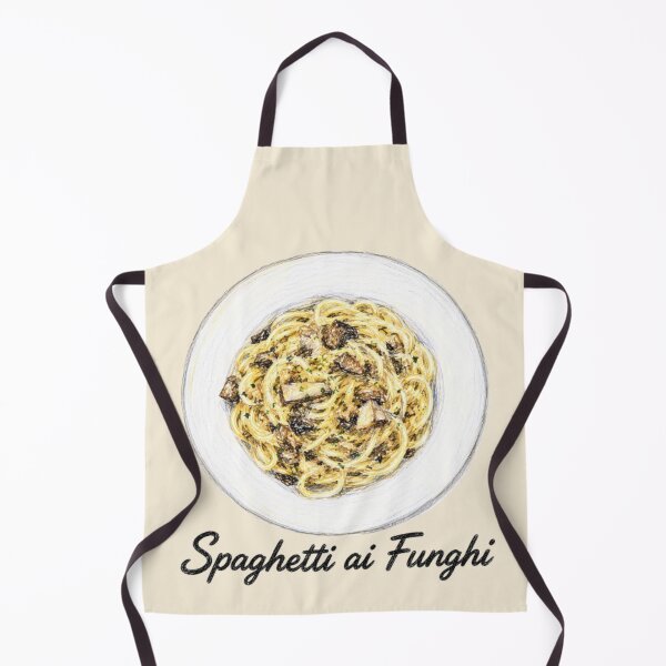 Item preview, Spaghetti ai Funghi – Italian Cuisine Illustration designed and sold by JOANNASKAH.