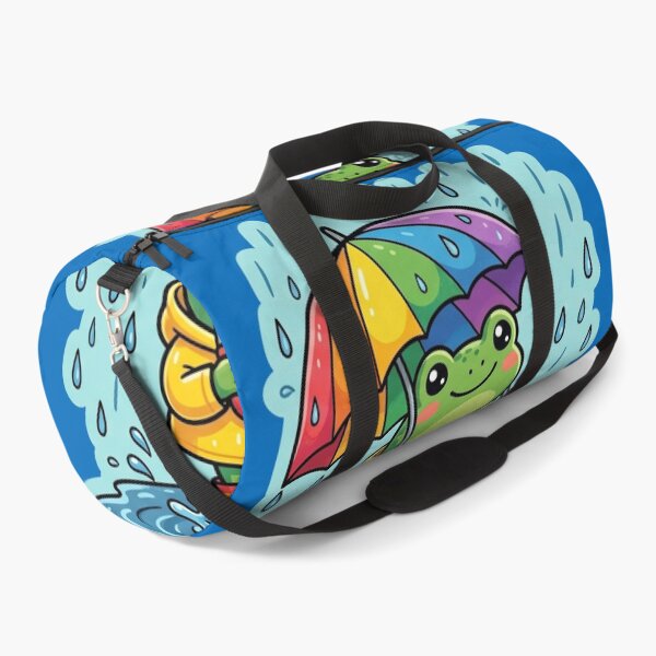 Item preview, Rainbow Umbrella Frog – Cute Rainy Day Cartoon Aesthetic designed and sold by ArtsyExplorer.