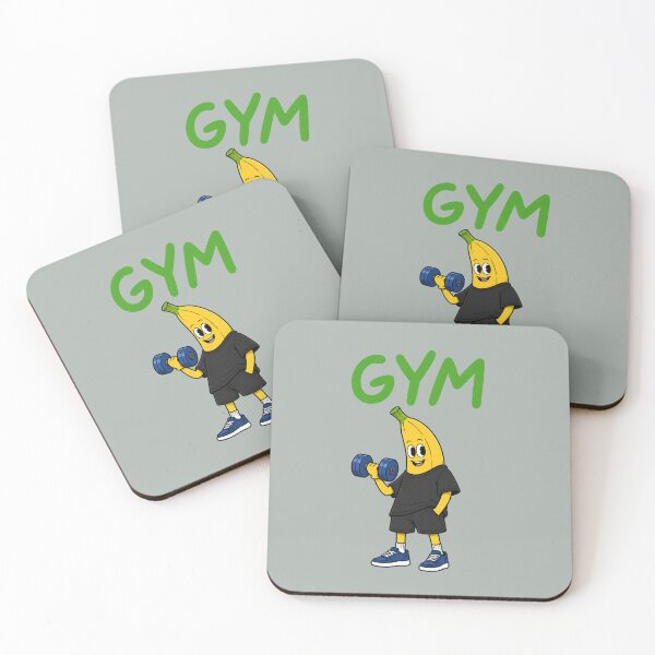 Artikelvorschau, Bananen-Fitness-T-Shirt – Lustiges Workout-Shirt mit Bananen-Cartoon entworfen und verkauft von Aimetoi.