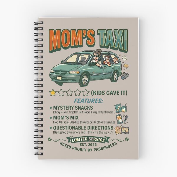 Item preview, Mom's Taxi - Minivan Parody Parenting Humor designed and sold by laughingshirts.