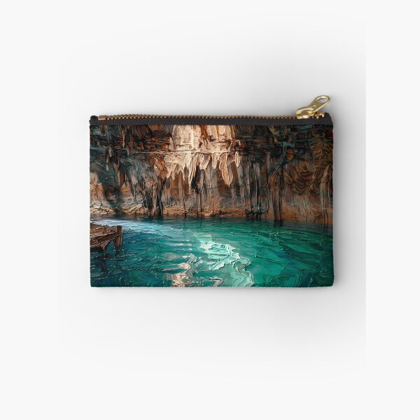 Item preview, Textured Underground Cenote Cave with Emerald Water designed and sold by WojcikDesigners.