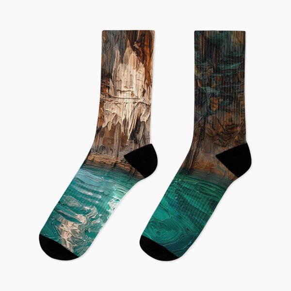 Item preview, Textured Underground Cenote Cave with Emerald Water designed and sold by WojcikDesigners.
