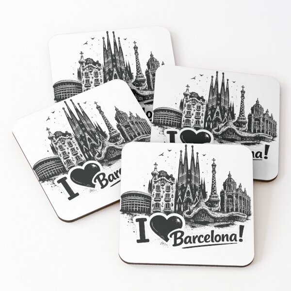 Item preview, I love the Barcelona skyline. designed and sold by Stickimaison.