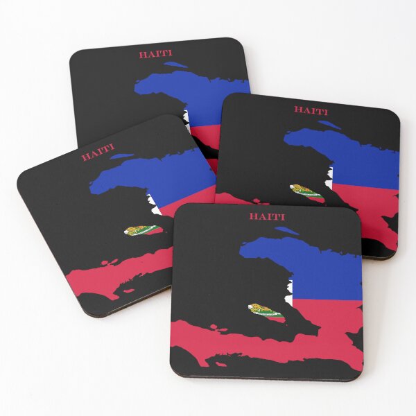 Item preview, Haiti Map Flag Silhouette Caribbean Travel Pride Gift designed and sold by NTGUILTY.