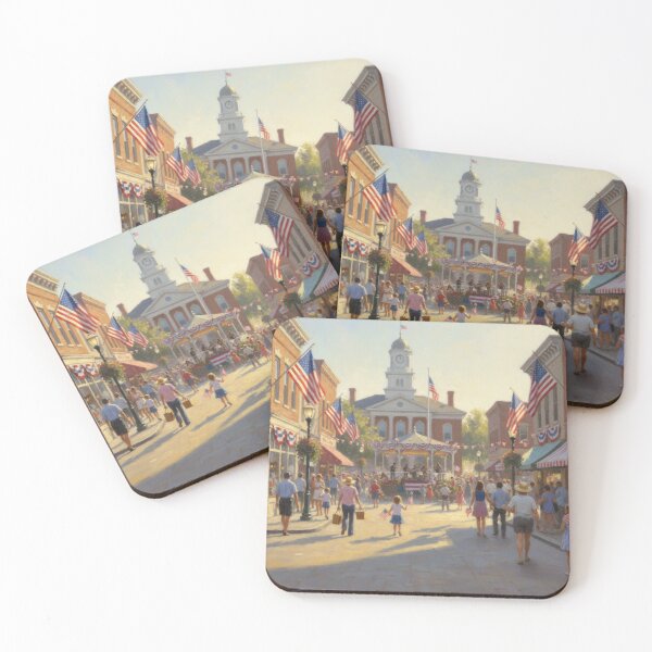 Item preview, Americana Parade in Town Square designed and sold by BrickByDream.