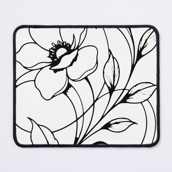 Item preview, Elegant Floral Line Art – Minimal Botanical Swirl Design designed and sold by canvahub.