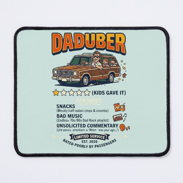 Item preview, DadUber - Limited Service Dad Jokes Station Wagon Humor designed and sold by laughingshirts.