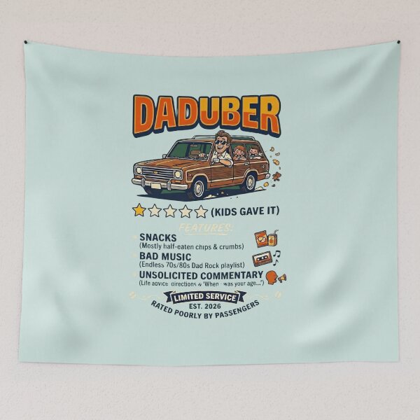 Item preview, DadUber - Limited Service Dad Jokes Station Wagon Humor designed and sold by laughingshirts.