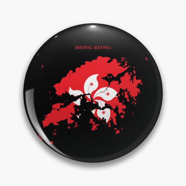 Item preview, Hong Kong Map Flag Silhouette Asia Travel Pride Gift designed and sold by NTGUILTY.