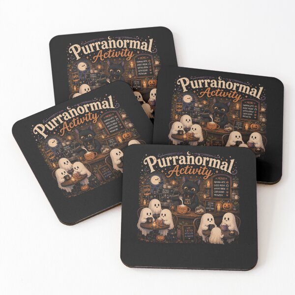 Item preview, Purranormal Activity Ghost Cat Cafe Halloween Design designed and sold by MotylekAnia.