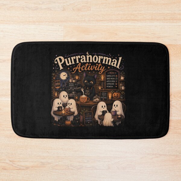 Item preview, Purranormal Activity Ghost Cat Cafe Halloween Design designed and sold by MotylekAnia.