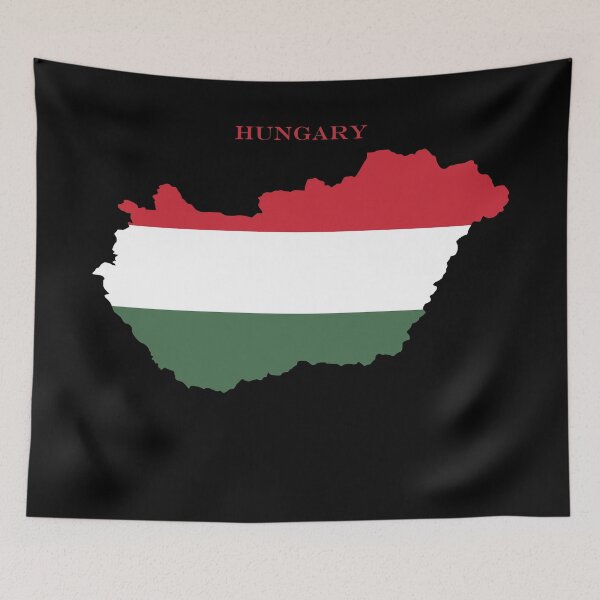 Item preview, Hungary Map Flag Silhouette Europe Travel Pride Gift designed and sold by NTGUILTY.