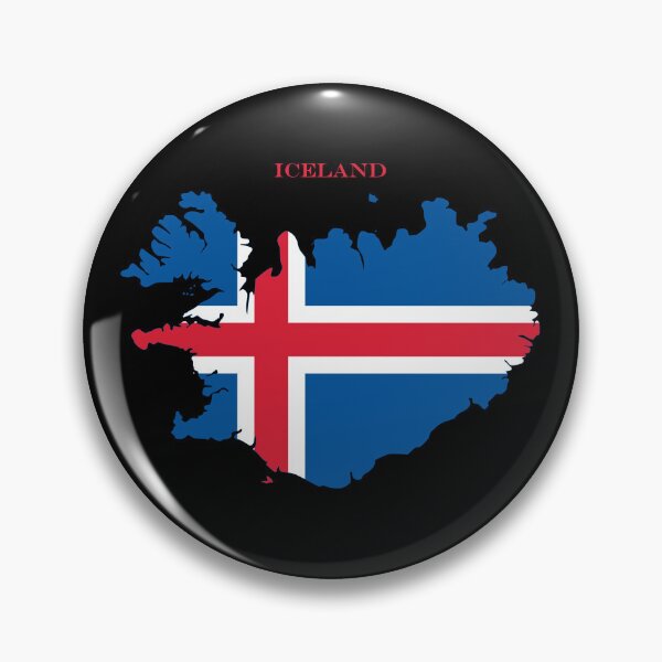 Item preview, Iceland Map Flag Silhouette Europe Travel Pride Gift designed and sold by NTGUILTY.