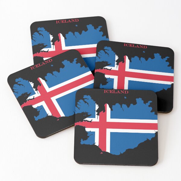 Item preview, Iceland Map Flag Silhouette Europe Travel Pride Gift designed and sold by NTGUILTY.
