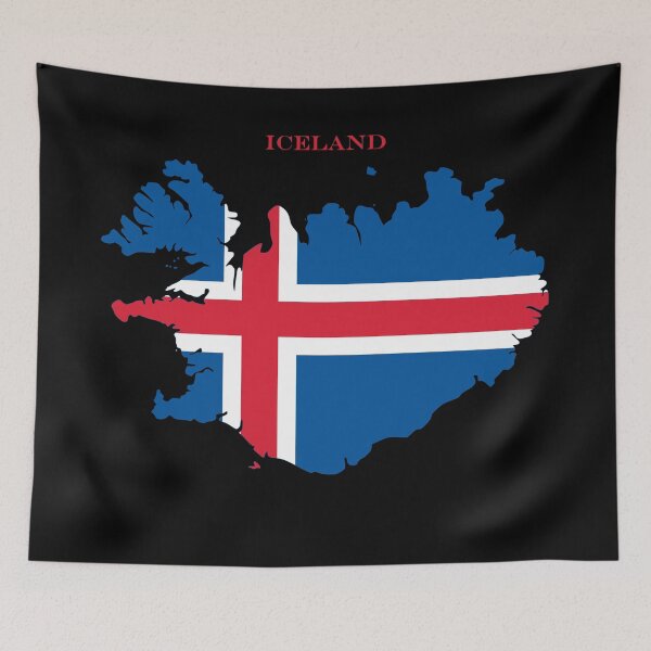 Item preview, Iceland Map Flag Silhouette Europe Travel Pride Gift designed and sold by NTGUILTY.