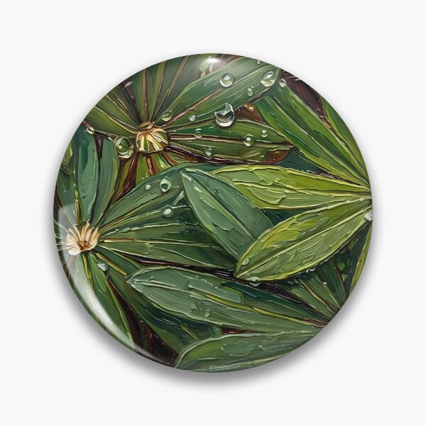 Item preview, Textured Green Leaves with Fresh Water Drops designed and sold by WojcikDesigners.