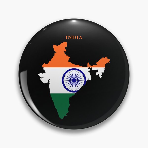 Item preview, India Map Flag Silhouette Asia Travel Pride Gift designed and sold by NTGUILTY.