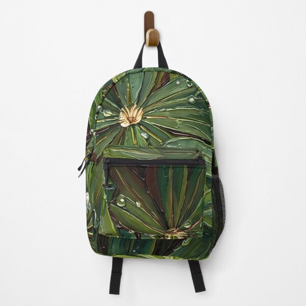 Item preview, Textured Green Leaves with Fresh Water Drops designed and sold by WojcikDesigners.
