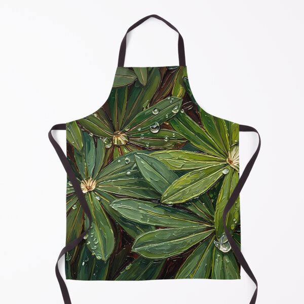 Item preview, Textured Green Leaves with Fresh Water Drops designed and sold by WojcikDesigners.