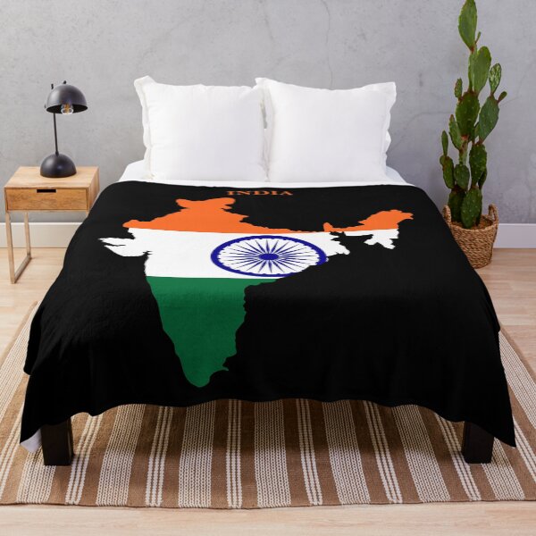 Item preview, India Map Flag Silhouette Asia Travel Pride Gift designed and sold by NTGUILTY.