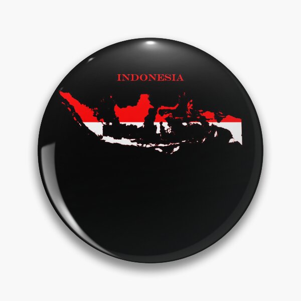 Item preview, Indonesia Map Flag Silhouette Asia Travel Pride Gift designed and sold by NTGUILTY.