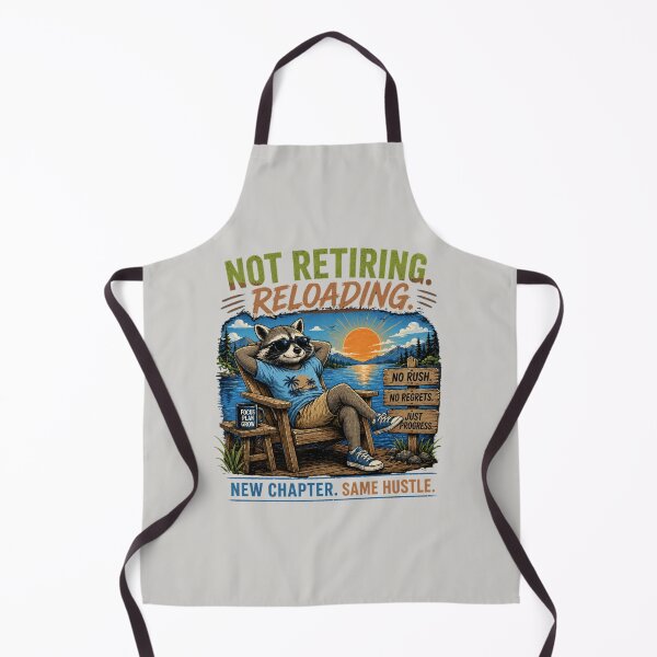 Item preview, Not Retiring Reloading Raccoon T-Shirt – Chill Motivation Graphic Tee designed and sold by Aimetoi.