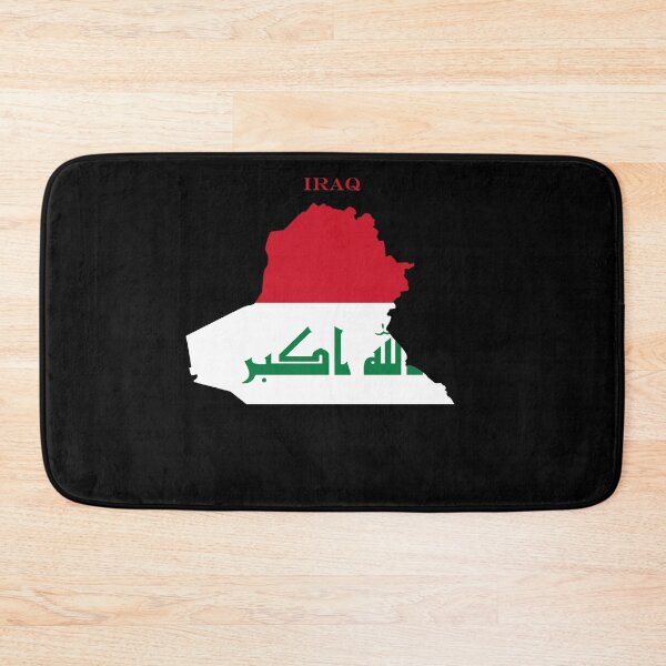 Artikelvorschau, Irak-Karte Flaggen-Silhouette Nahost-Reise-Geschenk entworfen und verkauft von NTGUILTY.