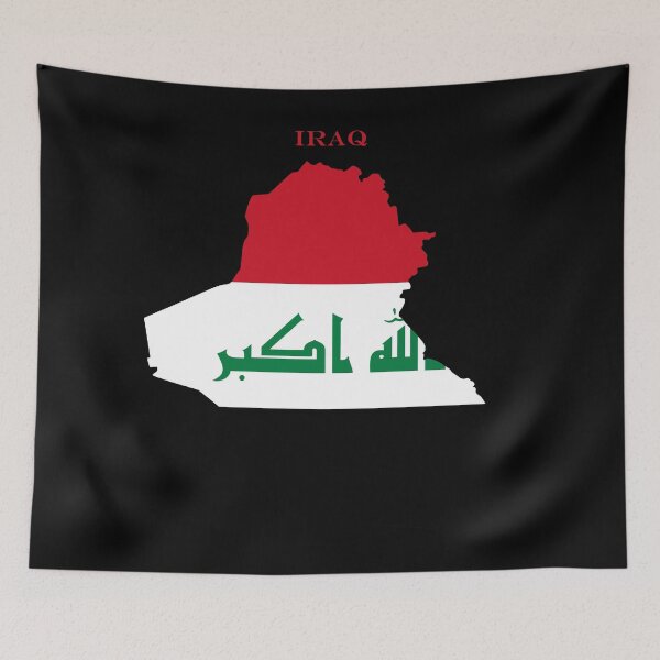 Item preview, Iraq Map Flag Silhouette Middle East Travel Pride Gift designed and sold by NTGUILTY.
