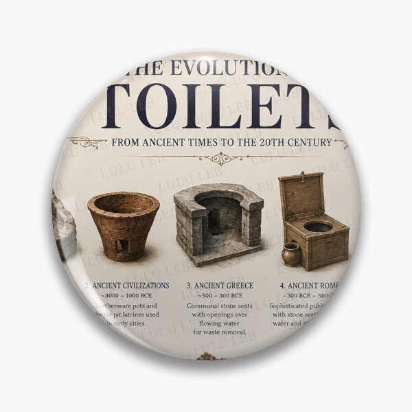 Item preview,  The Evolution of Toilets  designed and sold by LuluLeb.