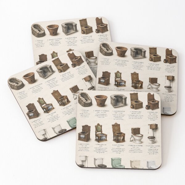 Item preview,  The Evolution of Toilets  designed and sold by LuluLeb.