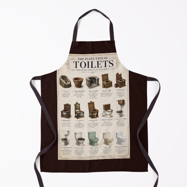 Item preview, The Evolution of Toilets designed and sold by LuluLeb.