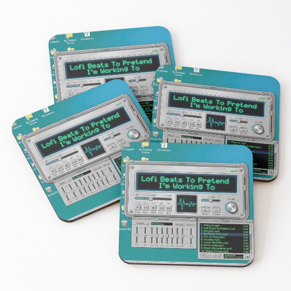 Item preview, Lofi Beats To Pretend I Am Working To Y2K MP3 Player designed and sold by Retro Mood Co.