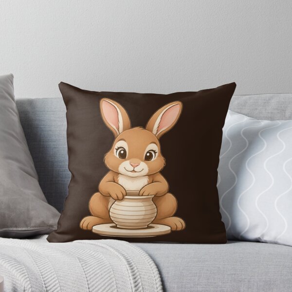 Item preview, Pottery Rabbit – Whimsical Creative Animal Design  designed and sold by Dogandesighn.