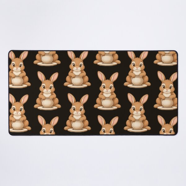 Item preview, Pottery Rabbit – Whimsical Creative Animal Design designed and sold by Dogandesighn.