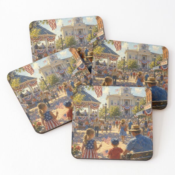 Item preview, Fourth of July Celebration in Small town America designed and sold by BrickByDream.