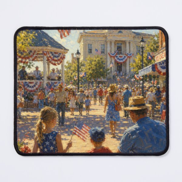 Item preview, Fourth of July Celebration in Small town America designed and sold by BrickByDream.
