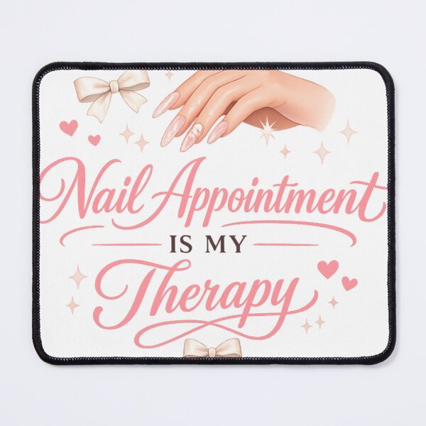 Item preview, Nail Appointment Is My Therapy Cute Nail Tech Gift Women Coquette Manicure Lover Shirt designed and sold by Saritahosny1.