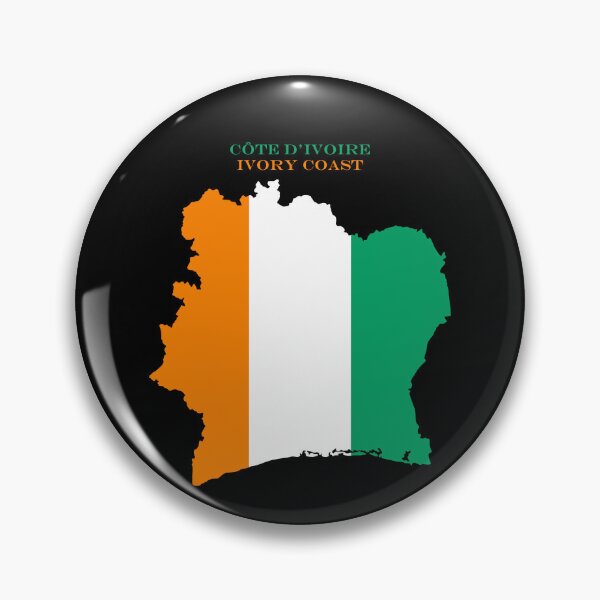 Item preview, Ivory Coast Map Flag Silhouette Africa Travel Pride Gift designed and sold by NTGUILTY.