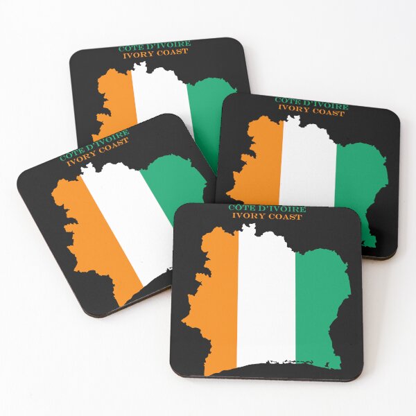 Item preview, Ivory Coast Map Flag Silhouette Africa Travel Pride Gift designed and sold by NTGUILTY.